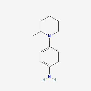 molecular formula C12H18N2 B1307022 4-(2-甲基-哌啶-1-基)-苯胺 CAS No. 78335-25-8