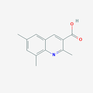 molecular formula C13H13NO2 B1307024 2,6,8-Trimethylquinoline-3-carboxylic acid CAS No. 876721-02-7
