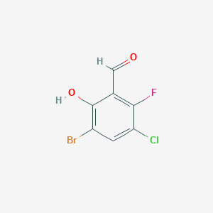 3-Bromo-5-chloro-6-fluoro-2-hydroxybenzaldehyde