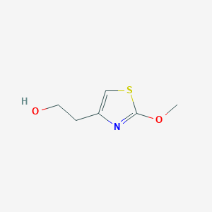 molecular formula C6H9NO2S B13070251 2-(2-Methoxy-1,3-thiazol-4-yl)ethan-1-ol 