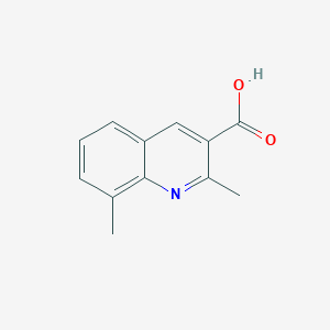 molecular formula C12H11NO2 B1307026 2,8-二甲基喹啉-3-甲酸 CAS No. 387361-10-6
