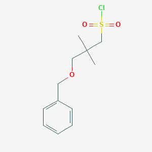 3-(Benzyloxy)-2,2-dimethylpropane-1-sulfonyl chloride