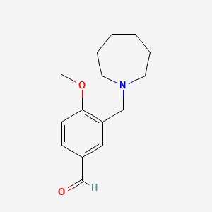 molecular formula C15H21NO2 B1307027 3-氮杂环戊-1-基甲基-4-甲氧基-苯甲醛 CAS No. 842972-97-8