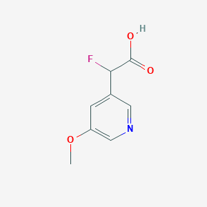 2-Fluoro-2-(5-methoxypyridin-3-yl)acetic acid