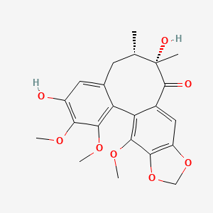 molecular formula C22H24O8 B13070307 KadoblongifolinB 