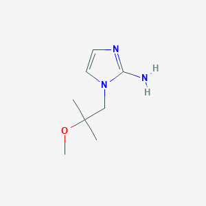 molecular formula C8H15N3O B13070308 1-(2-Methoxy-2-methylpropyl)-1H-imidazol-2-amine 