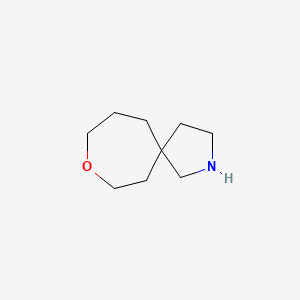 molecular formula C9H17NO B13070334 8-Oxa-2-azaspiro[4.6]undecane 