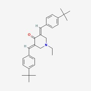 3,5-Bis-(4-tert-butyl-benzylidene)-1-ethyl-piperidin-4-one