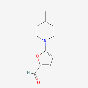 molecular formula C11H15NO2 B1307037 5-(4-甲基哌啶-1-基)呋喃-2-甲醛 CAS No. 842973-89-1