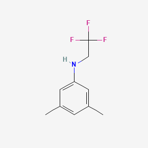 molecular formula C10H12F3N B13070381 3,5-Dimethyl-N-(2,2,2-trifluoroethyl)aniline CAS No. 62351-56-8