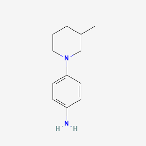 molecular formula C12H18N2 B1307039 4-(3-甲基哌啶-1-基)苯胺 CAS No. 842974-35-0