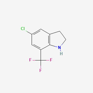 5-chloro-7-(trifluoromethyl)-2,3-dihydro-1H-indole