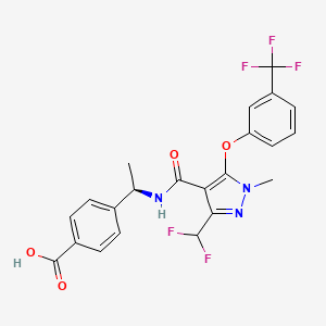 (R)-4-(1-(3-(difluoromethyl)-1-methyl-5-(3-(trifluoromethyl)phenoxy)-1H-pyrazole-4-carboxamido)ethyl)benzoic acid