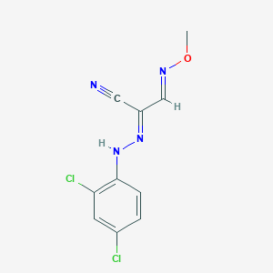 (E,2E)-N-(2,4-dichlorophenyl)-2-(methoxyimino)ethanecarbohydrazonoylcyanide