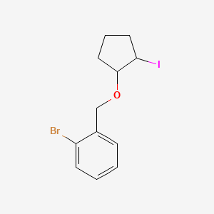 1-Bromo-2-{[(2-iodocyclopentyl)oxy]methyl}benzene