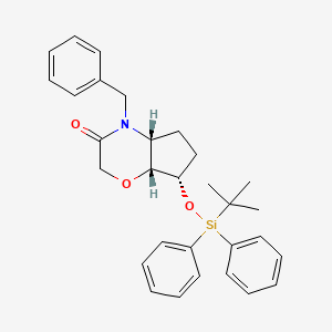 (4aR,7S,7aR)-4-benzyl-7-[tert-butyl(diphenyl)silyl]oxy-5,6,7,7a-tetrahydro-4aH-cyclopenta[b][1,4]oxazin-3-one