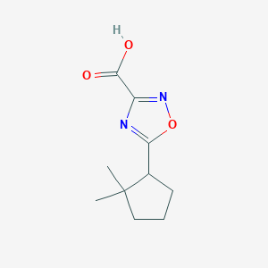 5-(2,2-Dimethylcyclopentyl)-1,2,4-oxadiazole-3-carboxylic acid