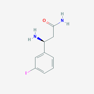 (3S)-3-Amino-3-(3-iodophenyl)propanamide