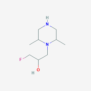 1-(2,6-Dimethylpiperazin-1-yl)-3-fluoropropan-2-ol