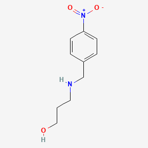 molecular formula C10H14N2O3 B13070550 3-{[(4-Nitrophenyl)methyl]amino}propan-1-ol 