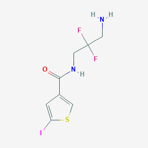 N-(3-Amino-2,2-difluoropropyl)-5-iodothiophene-3-carboxamide