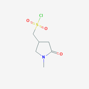 (1-Methyl-5-oxopyrrolidin-3-yl)methanesulfonyl chloride