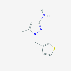 5-Methyl-1-[(thiophen-3-yl)methyl]-1H-pyrazol-3-amine