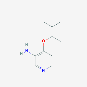 molecular formula C10H16N2O B13070624 4-[(3-Methylbutan-2-yl)oxy]pyridin-3-amine 