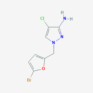 1-[(5-Bromofuran-2-yl)methyl]-4-chloro-1H-pyrazol-3-amine