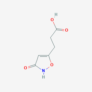 molecular formula C6H7NO4 B1307066 3-(3-羟基-异恶唑-5-基)-丙酸 CAS No. 75989-19-4