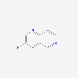 molecular formula C8H5FN2 B13070670 3-Fluoro-1,6-naphthyridine 