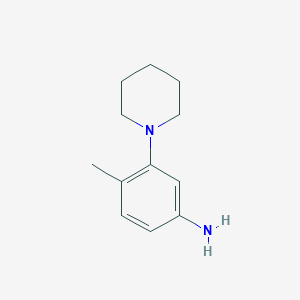 B1307069 4-Methyl-3-piperidin-1-yl-phenylamine CAS No. 882626-96-2
