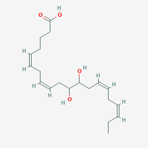 molecular formula C20H32O4 B130707 (+/-)-11,12-二羟基-5Z,8Z,14Z,17Z-二十碳四烯酸 CAS No. 867350-92-3