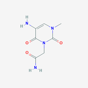 2-(5-Amino-3-methyl-2,6-dioxo-1,2,3,6-tetrahydropyrimidin-1-YL)acetamide