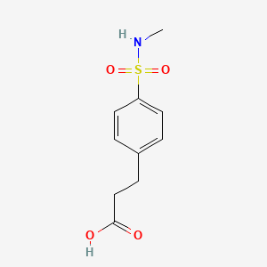 molecular formula C10H13NO4S B1307071 3-[4-(Methylsulfamoyl)phenyl]propanoic acid CAS No. 842975-38-6