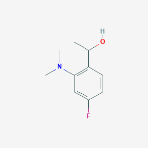 1-[2-(Dimethylamino)-4-fluorophenyl]ethan-1-ol