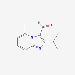 5-Methyl-2-(propan-2-YL)imidazo[1,2-A]pyridine-3-carbaldehyde