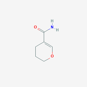 molecular formula C6H9NO2 B13070742 3,4-dihydro-2H-pyran-5-carboxamide 