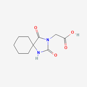 molecular formula C10H14N2O4 B1307078 (2,4-二氧代-1,3-二氮杂-螺[4.5]癸-3-基)-乙酸 CAS No. 834-45-7