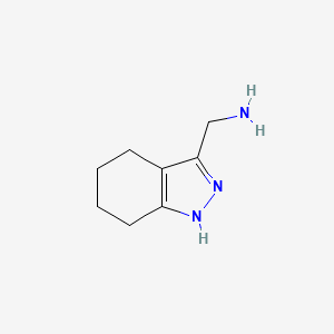 molecular formula C8H13N3 B1307079 4,5,6,7-四氢-1H-吲唑-3-基甲胺 CAS No. 883547-15-7
