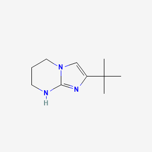 molecular formula C10H17N3 B13070798 2-tert-butyl-5H,6H,7H,8H-imidazo[1,2-a]pyrimidine 