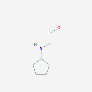 molecular formula C8H17NO B13070823 N-(2-methoxyethyl)cyclopentanamine 