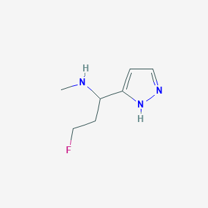 molecular formula C7H12FN3 B13070883 [1-(2-Fluoro-ethyl)-1H-pyrazol-3-ylmethyl]-methyl-amine 