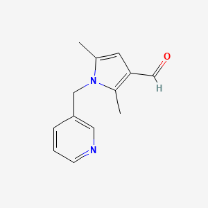 molecular formula C13H14N2O B1307089 2,5-二甲基-1-吡啶-3-基甲基-1H-吡咯-3-甲醛 CAS No. 878424-30-7
