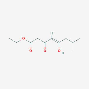 ethyl(3Z)-3-hydroxy-7-methyl-5-oxooct-3-enoate