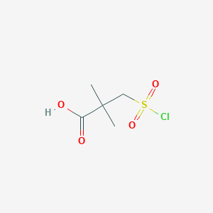 3-(Chlorosulfonyl)-2,2-dimethylpropanoic acid