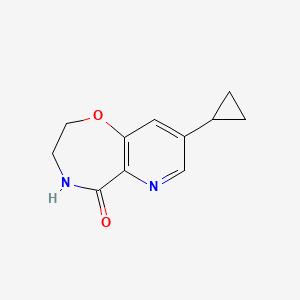 8-Cyclopropyl-2H,3H,4H,5H-pyrido[2,3-f][1,4]oxazepin-5-one