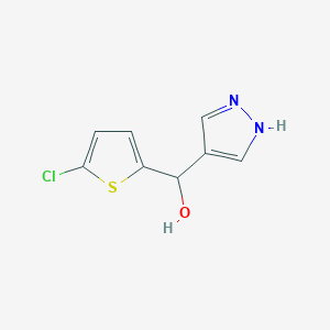 (5-Chlorothiophen-2-yl)(1H-pyrazol-4-yl)methanol