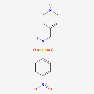 4-Nitro-N-[(1,2,3,6-tetrahydropyridin-4-yl)methyl]benzene-1-sulfonamide