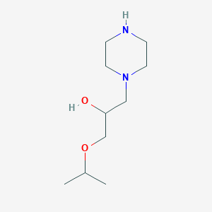 molecular formula C10H22N2O2 B1307100 1-异丙氧基-3-哌嗪-1-基-丙烷-2-醇 CAS No. 41717-77-5